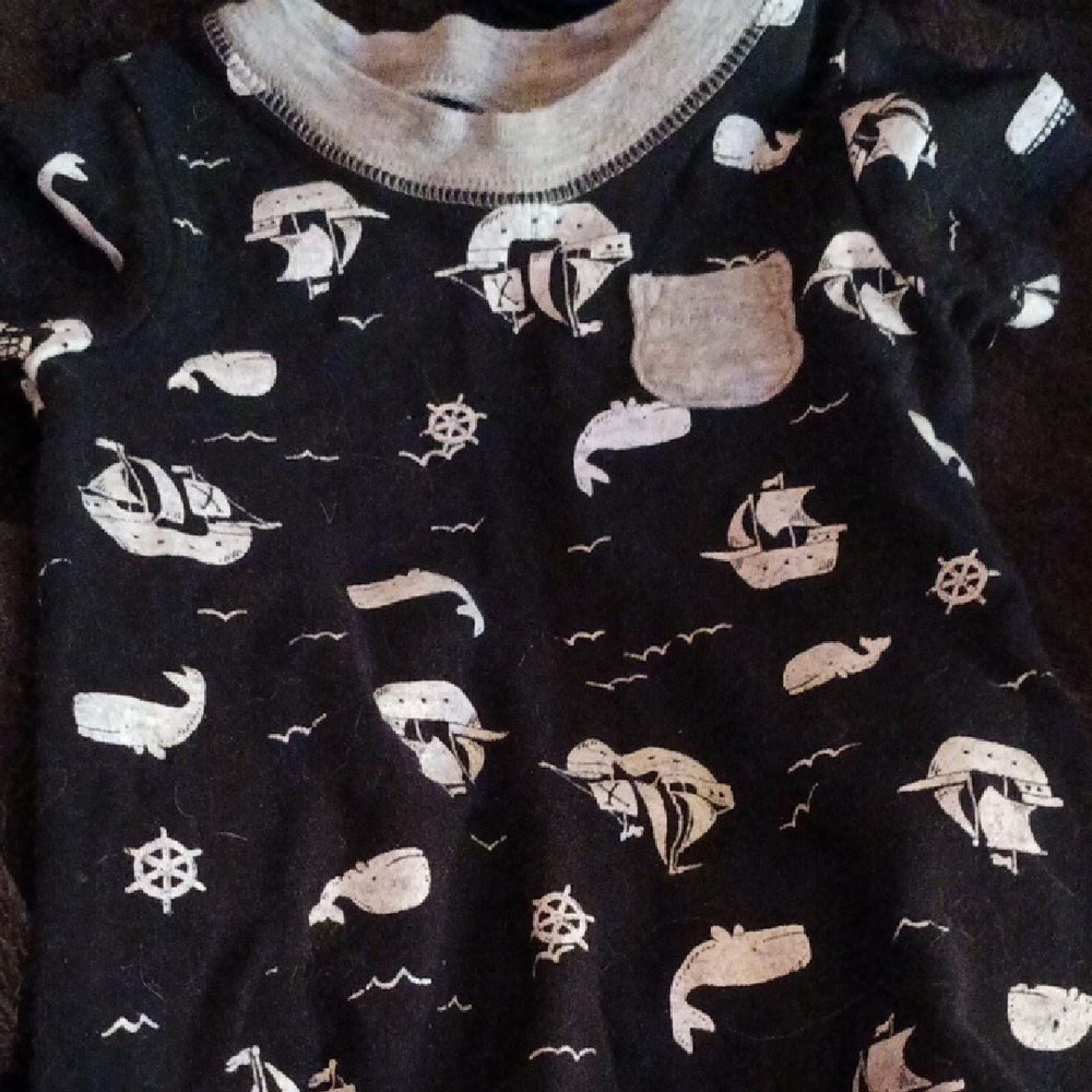 Carter's Black and White Nautical One Piece